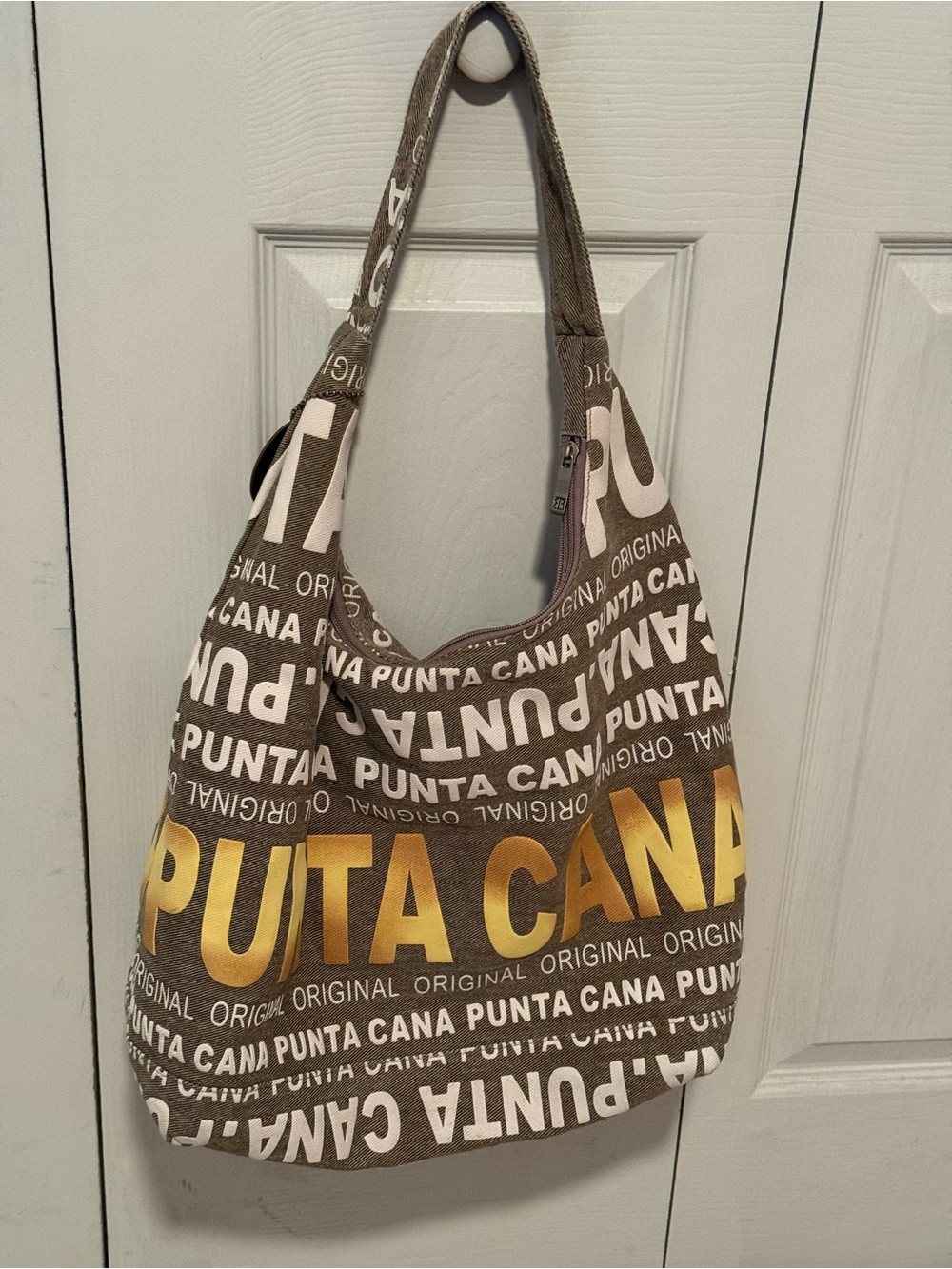 Brown and Yellow Women's Bag